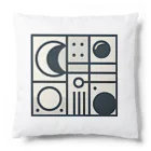 抽象画の世界のモノクロ夜空の抽象画 Cushion