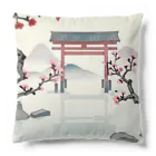 JoyfulMomentsCraftsの桜と鳥居　ー Cherry Blossoms and Torii ー Cushion