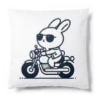 BOSATUのバイクに乗ったうさぎ Cushion