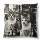 KIO MAKITAのねこと馬車 Cushion