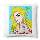 M-CREAMSODAのポップアート　ヤシマドラー Cushion