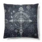 PEACE＆GOLDの天才ニコラ・テスラの数式図形アート Cushion