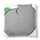 4621工務店のおねむなジムちゃんとメロン(グレー) Cushion