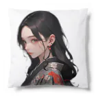 LONGSTONEの赤いピアスの着物美人 Cushion