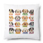 ハワイライフのアロハシャツ犬 Cushion