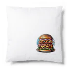 kazu_gのあなたを満足させるバーガーを!（濃色用） Cushion