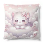 Snow-peaceの「雲の中のふわふわ子猫」 Cushion