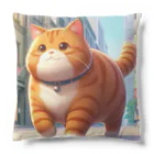 レールファン&スピリチュアルアイテムショップのデブ猫 Cushion