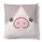 しらたまちゃんSHOPu〜🐽のお顔とお尻 しらたまちゃんドアップ Cushion