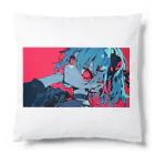 as -AIイラスト- の赤目の子 Cushion