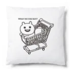 エナメルストア SUZURI店のカートに乗るマエバサン Cushion