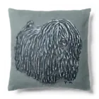 光平洋子のかしこいプーリー犬  色鉛筆 puli illustration  Cushion