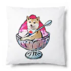 犬グッズの店しえるぶるーのかき氷ワンちゃん　氷イチゴ　柴犬 Cushion