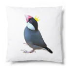 harupink🌸ペット似顔絵illustの文鳥の王様 Cushion