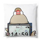 Lily bird（リリーバード）の「小鳥が眠りたがってるんだ」（シナモン文鳥） Cushion