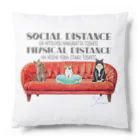 SANKAKU DESIGN STOREのコロナが終わっても近寄らないで欲しい猫ちゃん。 オタク向け Cushion