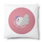 文鳥屋さんの1型糖尿病ロゴ缶バッチ Ver.ピンク Cushion