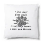 onehappinessのI LOVE DOG 肉球 Cushion