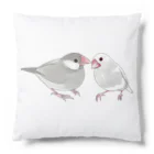 まめるりはことりの幸せ文鳥ちゃん【まめるりはことり】 Cushion