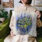 あおニャーマンの植物画着彩2 Cushion