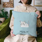 バーチャルねこ屋のSimple Case Blue Cushion