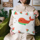 エコの海のスイカくじらのアイテム Cushion