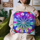 💖宇宙整体♪🌈♪こころからだチャンネル♪💖の母性回帰曼荼羅　彩りの花園へsee-through version Cushion