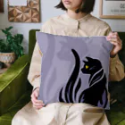 kocoon（コクーン）の夜型生活のネコ Cushion