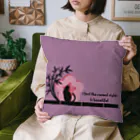 MegSan's free design🌷のWabi-Sabi 紫 Cushion