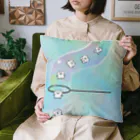 chocosshi shopのつらなりねこ　シャボンのトンネル Cushion