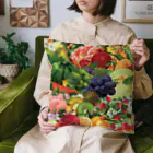 カワウソとフルーツの【forseasons】フルーツ盛り合わせ Cushion