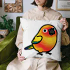 Cody the Lovebirdの（両面）コガネメキシコインコ、ナナイロメキシコインコ　Chubby Bird Cushion