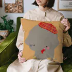 リョウコノオエカキの⭐🐘ゆるいゾウさん / クッション Cushion