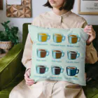 Teal Blue CoffeeのRoasted coffee Cushion