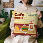 Teal Blue CoffeeのCafe music - CARDINAL RED BURGER - クッション