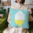 くらきち ONLINE SHOPのねこタイツとリラックス ライトブルー Cushion