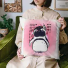 ヤママユ(ヤママユ・ペンギイナ)のおにケープちゃん(ピンクのりばーしぶる) Cushion