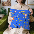 うみうしショップのアオウミウシ柄 Cushion