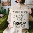 hadaconeko shopのworld peace クッション