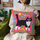 yamasaki chiyoの庭に迷い込んだ猫 Cushion