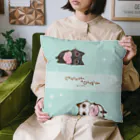 タカオエリのちょこさん&おはぎさんハートクッション Cushion