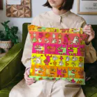 ぴょろりんちょ🐤のキテレツねこ　ボーダータイポ Cushion