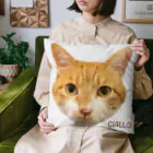 猫カフェ ぶぅたんグッズショップのチャロさんのお顔 クッション