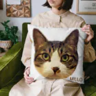 猫カフェ ぶぅたんグッズショップのミロくんのお顔 Cushion