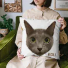 猫カフェ ぶぅたんグッズショップのロルくんのお顔 Cushion