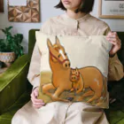 oguogu牧場SUZURI店のおかあさんとオグサン Cushion