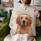 【CPPAS】Custom Pet Portrait Art Studioのレッドゴールデンレトリバー Cushion