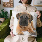 【CPPAS】Custom Pet Portrait Art Studioのブルマスティフの可愛い子犬 クッション