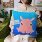 LalaHangeulの「僕はメンダコ」ハングルデザイン　プラカードバージョン Cushion