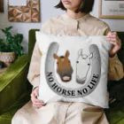 SHOP HAPPY HORSES（馬グッズ）の蹄鉄デザイン（メタル） クッション